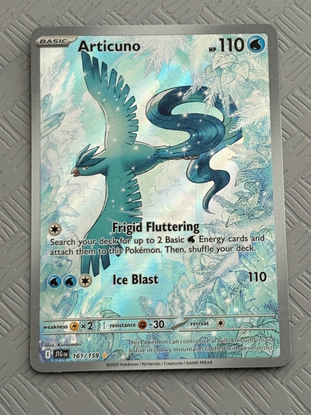 Pokémon Articuno 161/159 Illustration Rare Journey Together NM